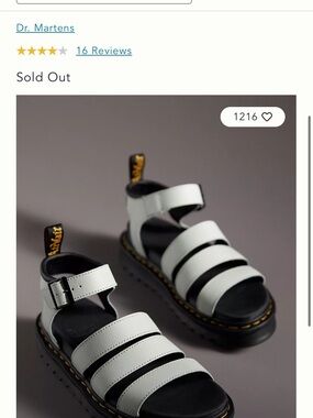 Dr. Martens Blue Moon Multi-Strap Leather Sandals